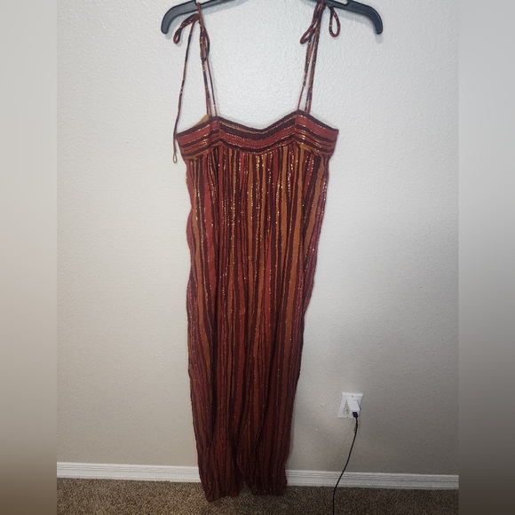 Free people Harem Lurex Jumpsuit size S - Picture 5 of 8